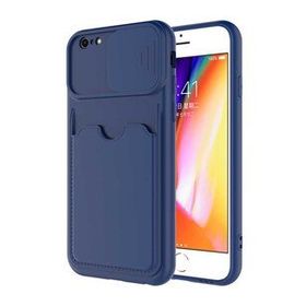 Evastore Apple iPhone 6 Deri Görünümlü Kartlıklı Kamera Korumalı Kılıf