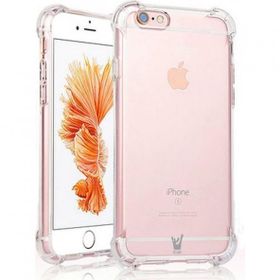 Evastore Apple iPhone 6/6S Antishock Darbe Emici Şeffaf Sert Silikon Kılıf
