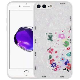 Evastore Apple iPhone 7 Plus Desenli Sert Silikon Mumila Kapak Kılıf