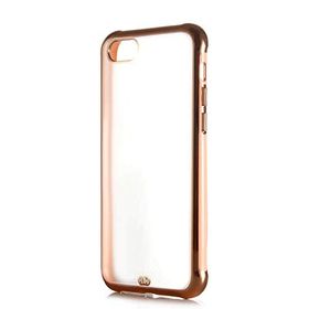 Evastore Apple iPhone 7 Voit Krımızı Kenarlı Şeffaf Kapak Kılıf