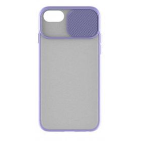 Evastore Apple iphone 7/8 Kamera Korumalı Sürgülü Yarı Şeffaf Mat Kılıf