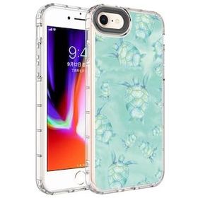 Evastore Apple iPhone 8 Kamera Korumalı Renkli Desenli Sert Silikon Korn Kapak Kılıf