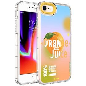Evastore Apple iPhone 8 Kamera Korumalı Renkli Desenli Sert Silikon Korn Kapak Kılıf