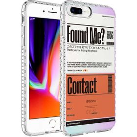 Evastore Apple iPhone 8 Plus Airbag Kenarlı Renkli Desenli Silikon Elegans Kapak Kılıf