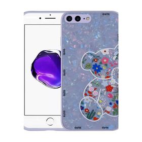 Evastore Apple iPhone 8 Plus Desenli Sert Silikon Mumila Kapak Kılıf