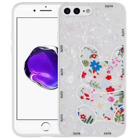 Evastore Apple iPhone 8 Plus Desenli Sert Silikon Mumila Kapak Kılıf