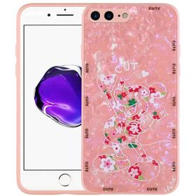Evastore Apple iPhone 8 Plus Desenli Sert Silikon Mumila Kapak Kılıf