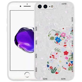 Evastore Apple iPhone 8 Plus Desenli Sert Silikon Mumila Kapak Kılıf