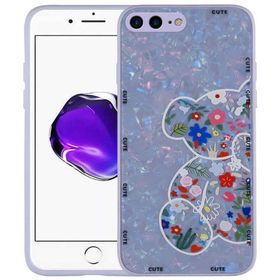 Evastore Apple iPhone 8 Plus Desenli Sert Silikon Mumila Kapak Kılıf