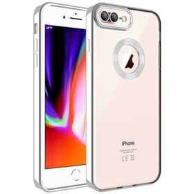 Evastore Apple iPhone 8 Plus Kamera Korumalı Logo Gösteren Omega Kapak Kılıf
