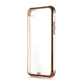 Evastore Apple iPhone SE 2020 Voit Kahverengi Kenarlı Kapak Kılıf
