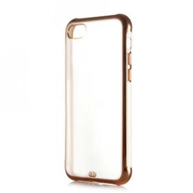 Evastore Apple iPhone SE 2020 Voit Kahverengi Kenarlı Kapak Kılıf