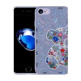 Evastore Apple iPhone SE 2022 Desenli Sert Silikon Mumila Kapak Kılıf