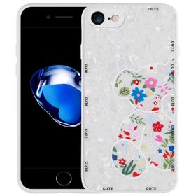 Evastore Apple iPhone SE 2022 Desenli Sert Silikon Mumila Kapak Kılıf