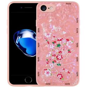 Evastore Apple iPhone SE 2022 Desenli Sert Silikon Mumila Kapak Kılıf
