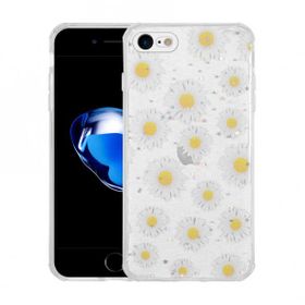 Evastore Apple iPhone SE 2022 Simli Desenli Kamera Korumalı Parlak Popy Kapak Kılıf