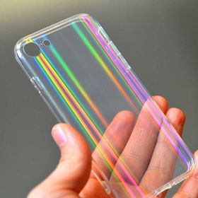 Evastore Apple iPhone SE 2022 Zore Rainbow Kapak Kılıf