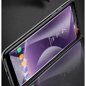 Evastore Galaxy A8 2018 Kenarları Kırılmaya Dayanıklı Cam Ekran Koruyucu