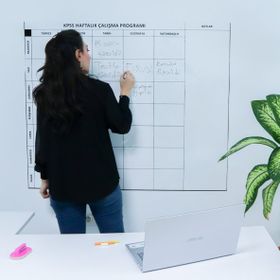 Evbuya Kpss'ye Hazırlık Planlayıcı - Yapışkansız Tutunan Akıllı Kağıt Tahta