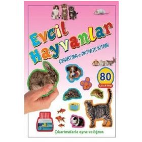 Evcil Hayvanlar Çıkartma ve Aktivite Kitabı - kollektif