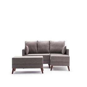 Evdebiz Bella Soft Mini Köşe Kahverengi Sağ Koltuk