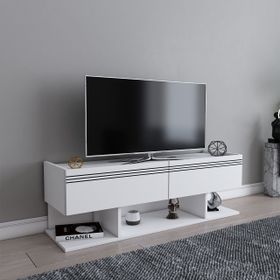 Evdekimoda Kaşe Beyaz Tv Ünitesi