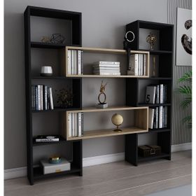 Evdekimoda Poyraz Siyah Ud Kitaplık