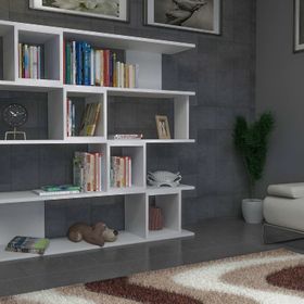 Evdekimoda Wind Beyaz Kitaplık