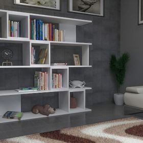 Evdekimoda Wind Beyaz Kitaplık