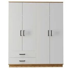 Evdemo Erna 4 Kapak 2 Çekmeceli Atlantik Çam Gardırop