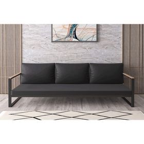 Evdemo Kobalt Siyah Üçlü Koltuk