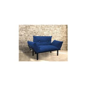 Evdemo Mavi 125x60x90 cm Ada İkili Koltuk