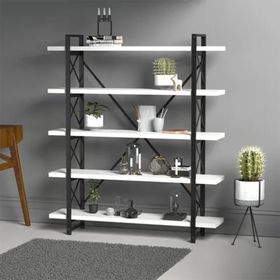 Evdemo Wood Metal Kitaplık