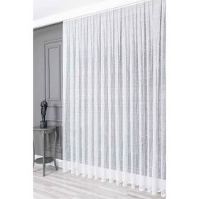 Evdepo Home 1-2.5 Normal Pile Tek Kanat Ekru 600x200 cm Tül Perde