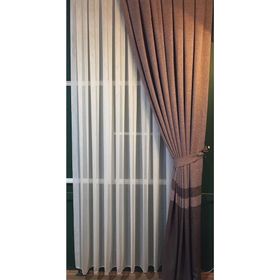 Evdepo Home Ekstraforlu Pilesiz Grek Ekru 110x260 cm Tül Perde