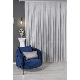 Evdepo Home Ekstraforlu Pilesiz Tek Kanat Ekru 220x270 cm Tül Perde