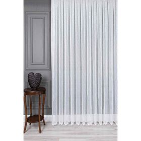 Evdepo Home Ekstraforlu Pilesiz Tek Kanat Ekru 330x270 cm Tül Perde