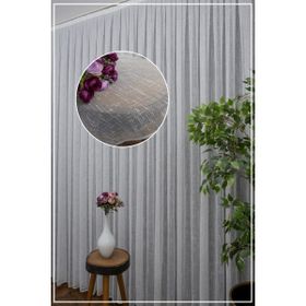 Evdepo Home Ekstraforlu Pilesiz Tek Kanat Ekru 330x270 cm Tül Perde