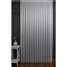 Evdepo Home Ekstraforlu Pilesiz Tek Kanat Ekru 340x240 cm Tül Perde