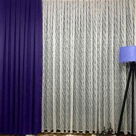 Evdepo Home Ekstraforlu Pilesiz Tek Kanat Ekru 340x240 cm Tül Perde