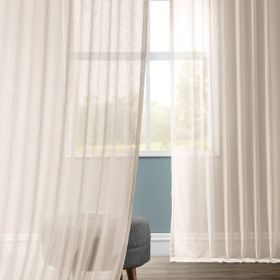 Evdepo Home Ekstraforlu Pilesiz Tek Kanat Ekru 360x260 cm Tül Perde