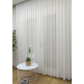 Evdepo Home Ekstraforlu Pilesiz Tek Kanat Ekru 400x270 cm Tül Perde