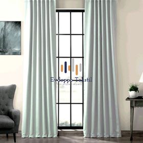 Evdepo Home Karartma Blackout Pilesiz Açık Gri 200x250 cm Fon Perde