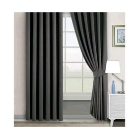 Evdepo Home Karartma Blackout Pilesiz Koyu Gri 210x250 cm Fon Perde