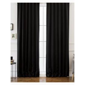 Evdepo Home Karartma Blackout Pilesiz Siyah 170x240 cm Fon Perde
