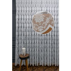 Evdepo Home Kırık Beyaz Ekstraforlu Pilesiz 400x250 cm Tül Perde
