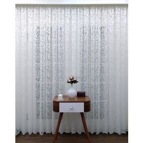 Evdepo Home Kırık Beyaz Ekstraforlu Pilesiz 400x250 cm Tül Perde