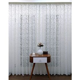 Evdepo Home Kırık Beyaz Ekstraforlu Pilesiz 400x270 cm Tül Perde