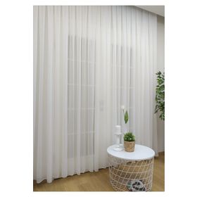 Evdepo Home Seyrek Pile Tek Kanat Ekru 260x200 cm Tül Perde