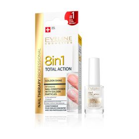 Eveline Cosmetics 8 İn 1 Total Golden Shine 12 ml Intensive Nail Conditioner